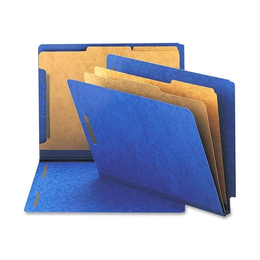 Dark Blue End Tab Pressboard Classification Folders F714499
