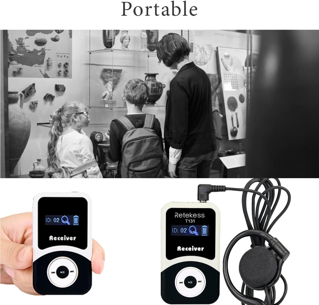 Case of 1 Transmitter 10 Receivers 1 Charger Base Wireless Multichannel Simultaneous Translation Equipment H840