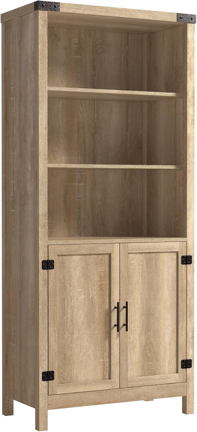 Rustic Farmhouse Library, Orchard Oak Finish H838160