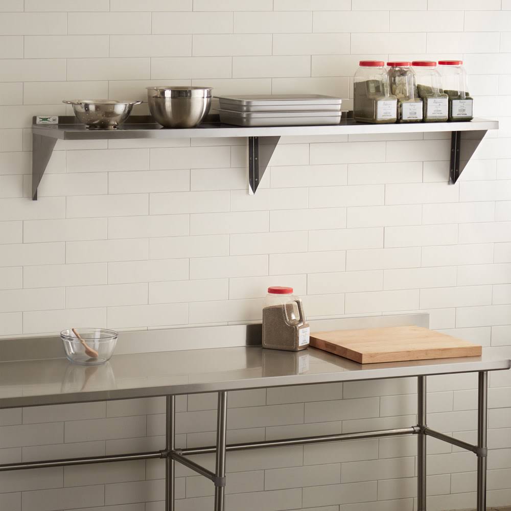 18 Gauge Stainless Steel Wall Shelf L8844