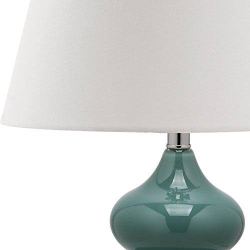 Marine Blue Double Gourd Glass 24-Inch Lamp G19539