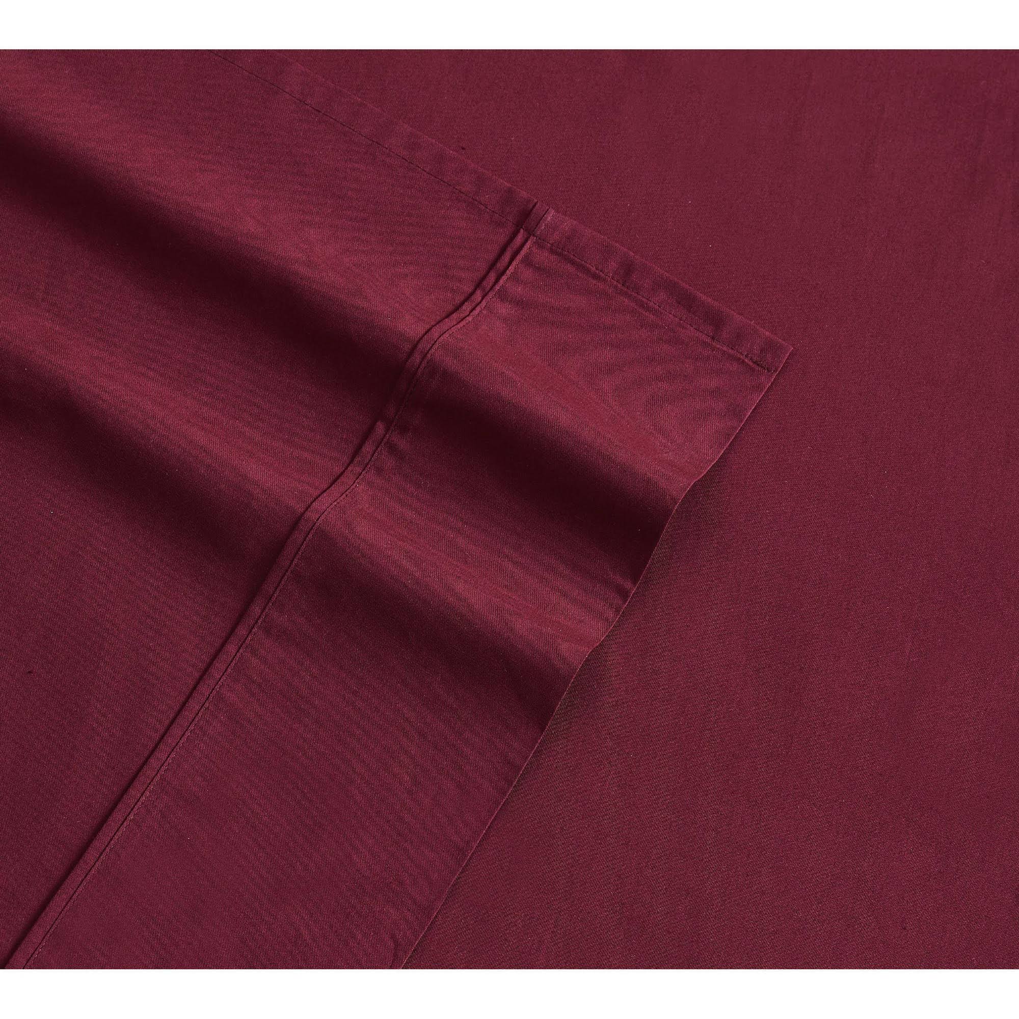 Burgundy Queen Cotton Sheet Set T45857