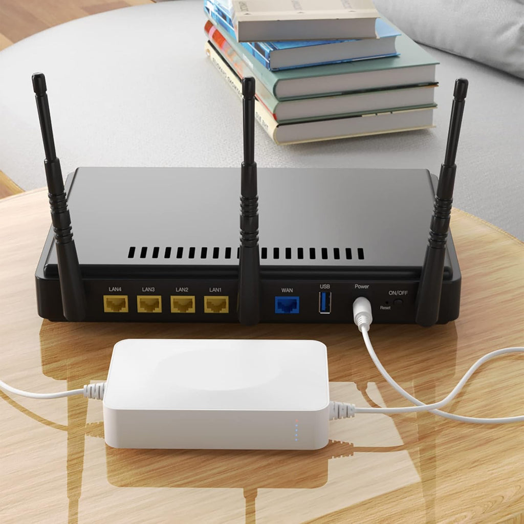 Rechargeable UPS Battery Backup 15000mAh DC 12V Router UPS with 2 A Charger G26680