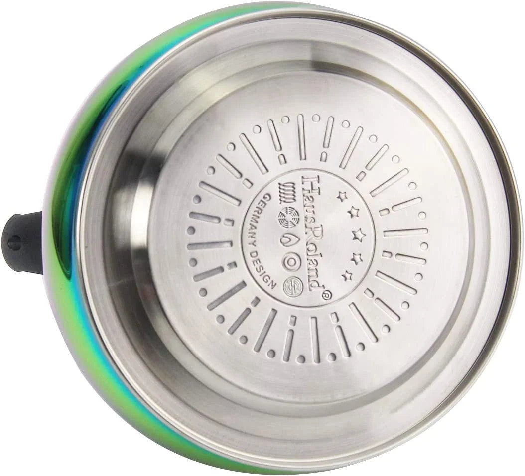 Rainbow Whistling Tea Kettle Stainless Steel 3.2 Quart O1543