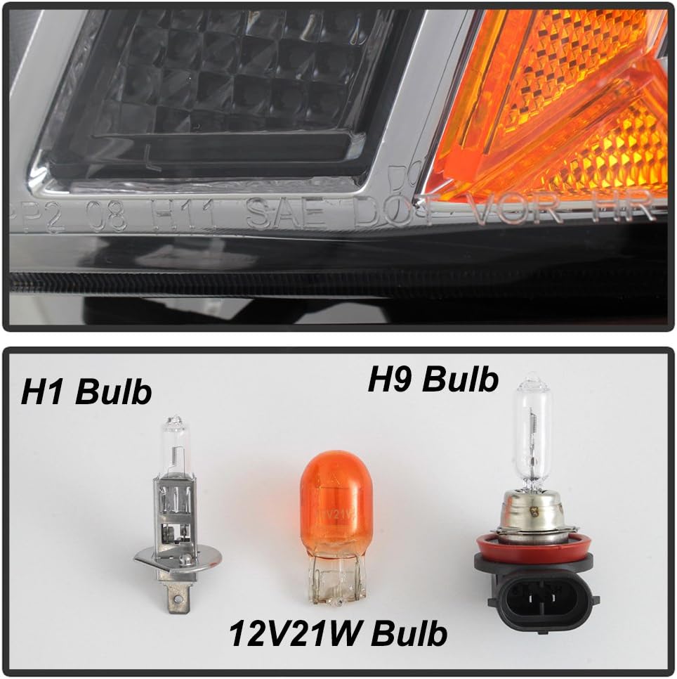 Projector Headlights Pair Left Right O1091