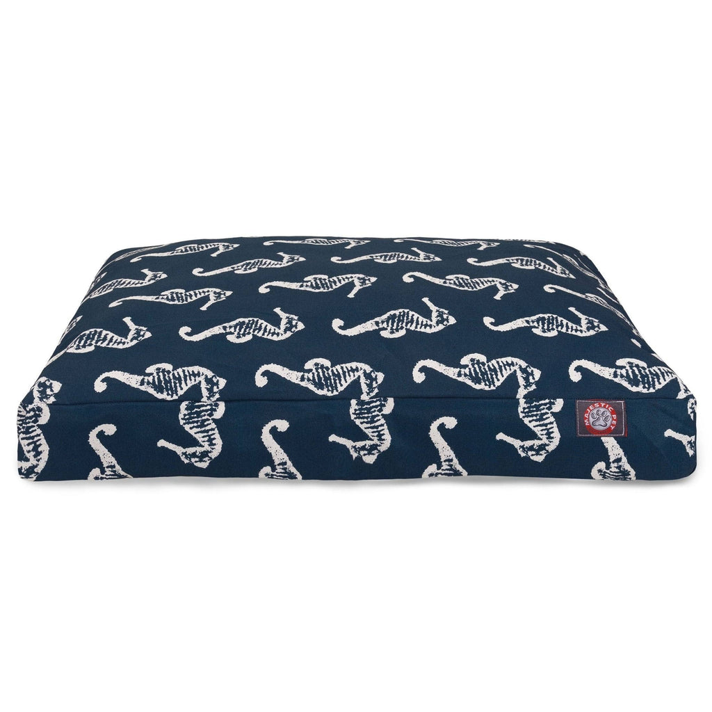 Navy Blue Large Rectangle Dog Bed R6960