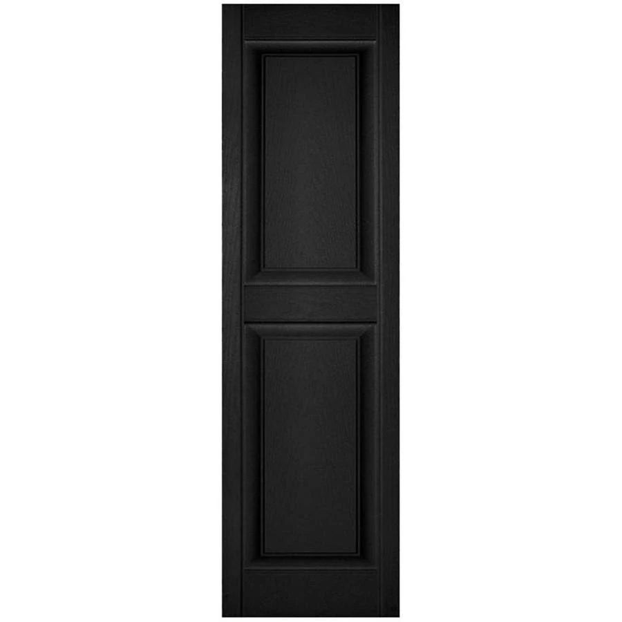 Black Raised Panel Shutters F2435