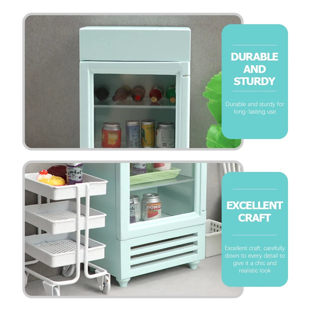 Miniature Dollhouse Refrigerator Decoration A8164