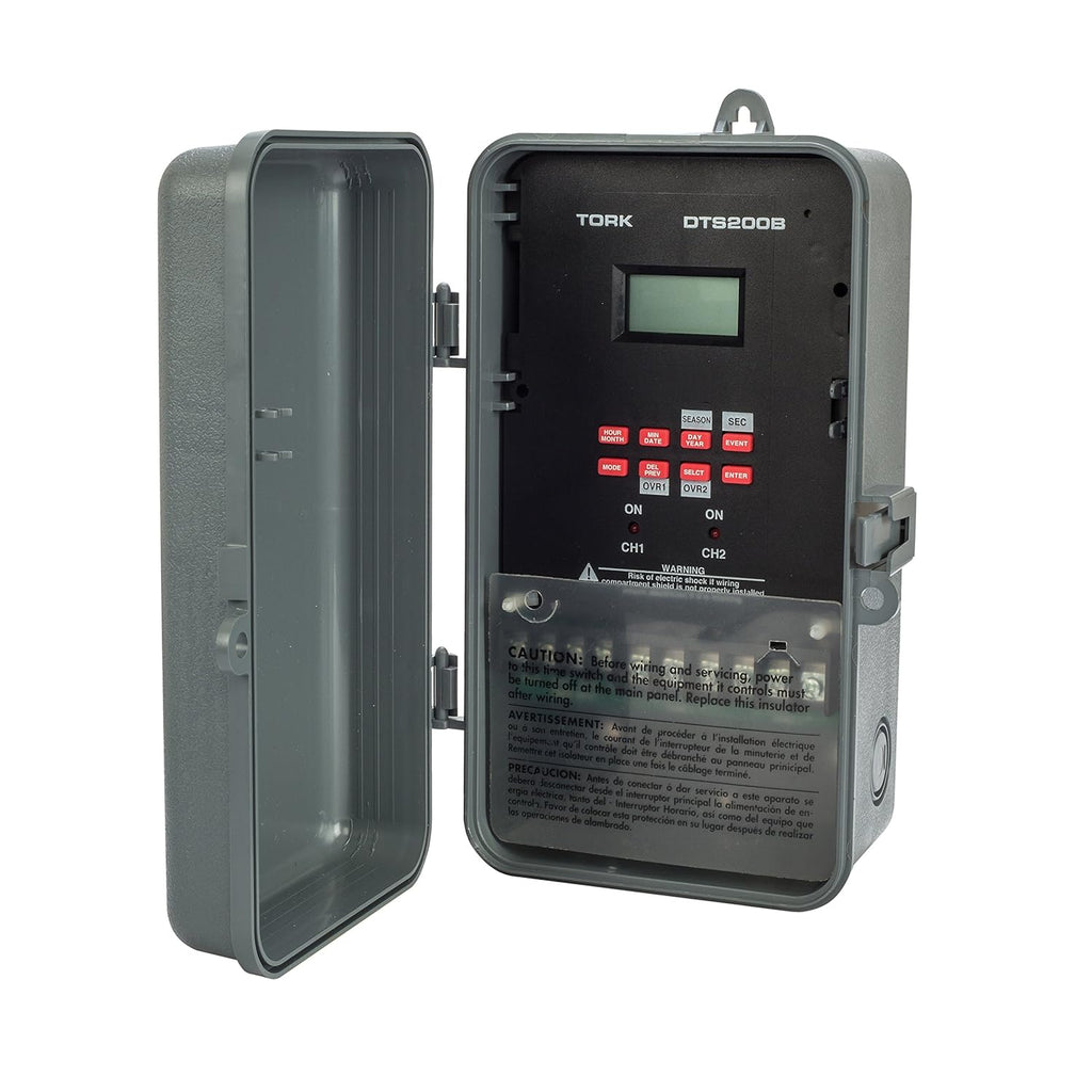 Multipurpose Time Switch, 120/208-240/277 VAC, 2 Channels, SPDT Dry Contact B309
