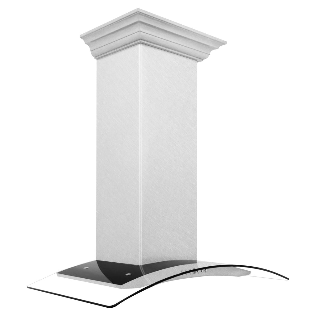 30x22 Wall Mount Range Hood in DuraSnow Stainless Steel & Glass Z11258