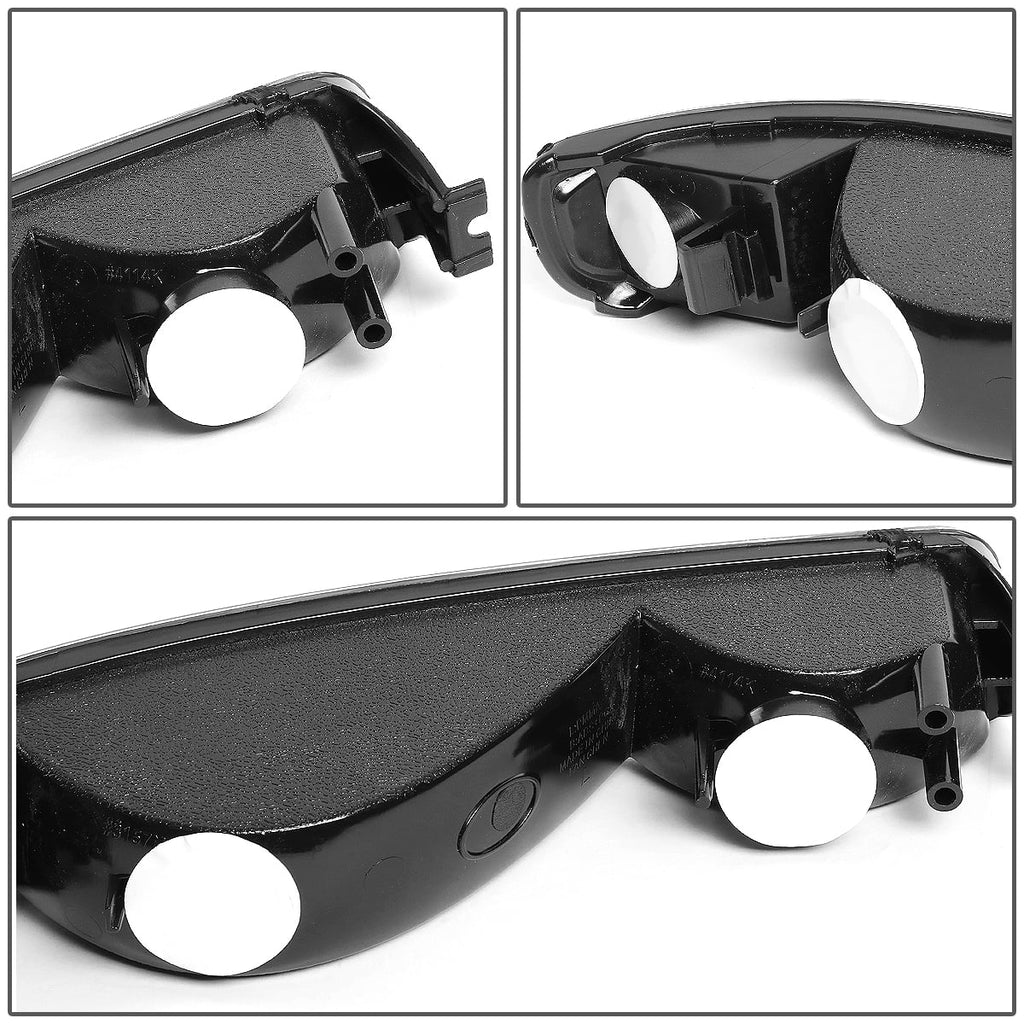 Black Housing Headlight and Clear Corner Bumper Light N845