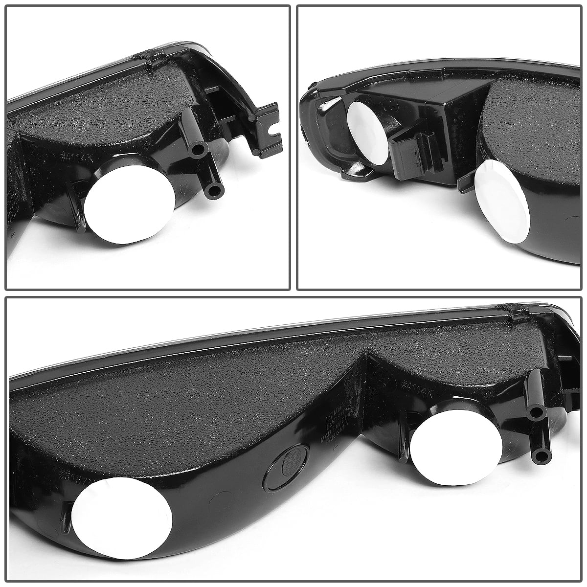 Black Housing Headlight and Clear Corner Bumper Light N845