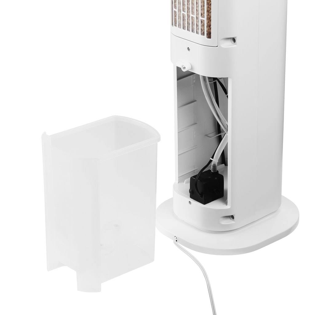 Portable Air Conditioner Cooler Fan Humidifier with LED Indicator & Temperature Display - Blue R7074