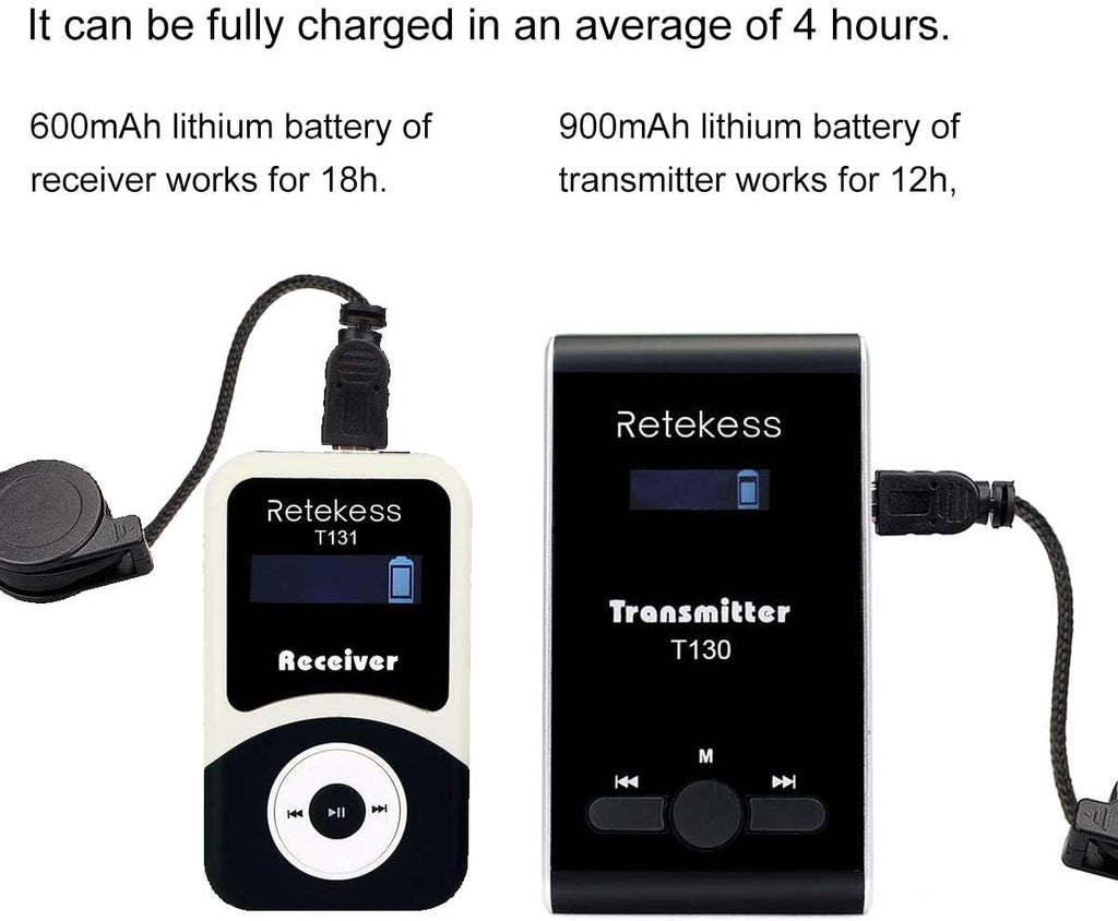 Case of 1 Transmitter 10 Receivers 1 Charger Base Wireless Multichannel Simultaneous Translation Equipment H840
