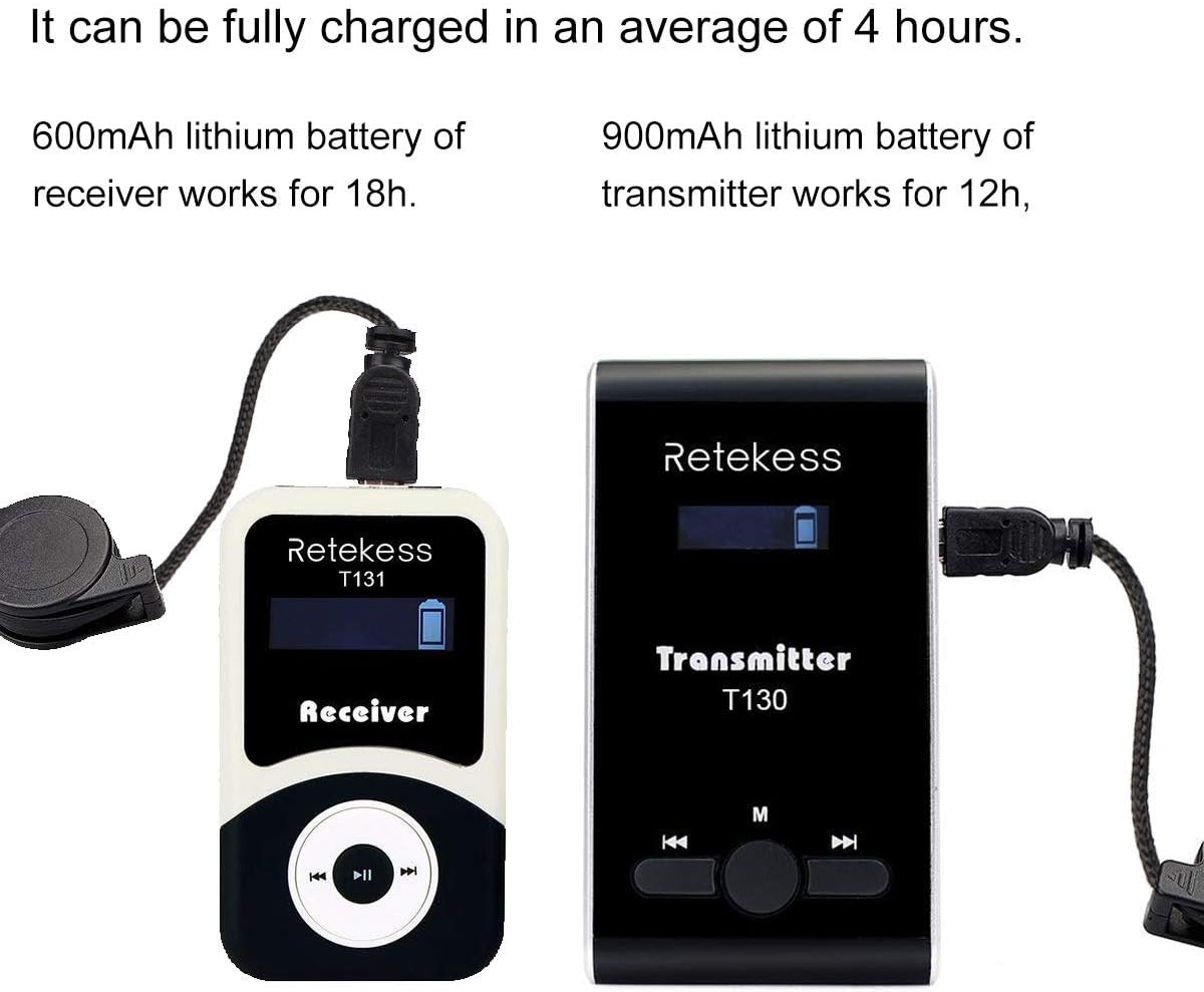 Case of 1 Transmitter 10 Receivers 1 Charger Base Wireless Multichannel Simultaneous Translation Equipment H840