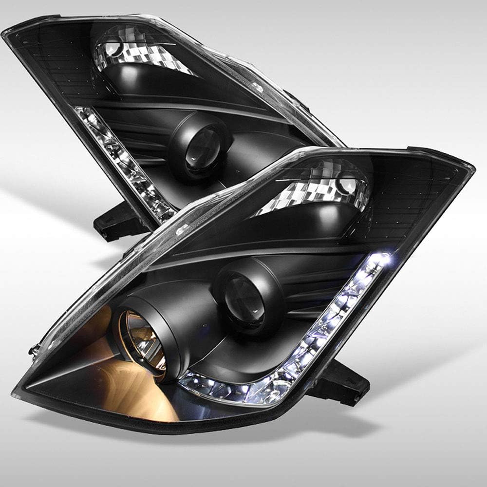 Black Housing Projector Headlights for 2006-2009 Nissan 350Z Z33 N865561