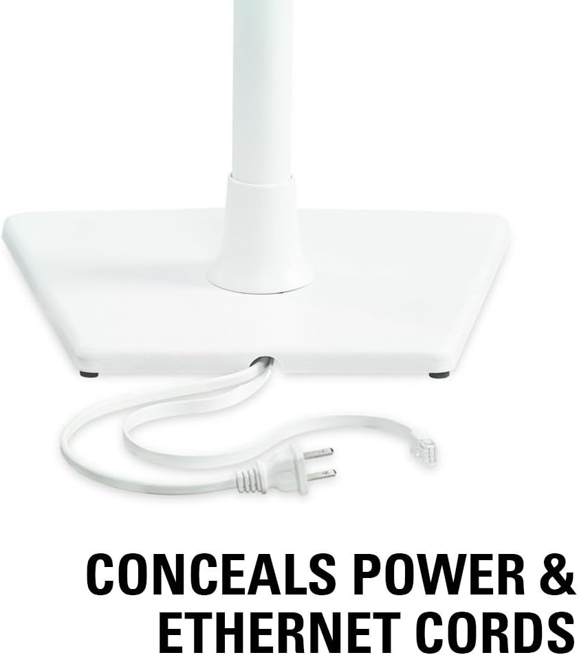 White Single Speaker Stand O985