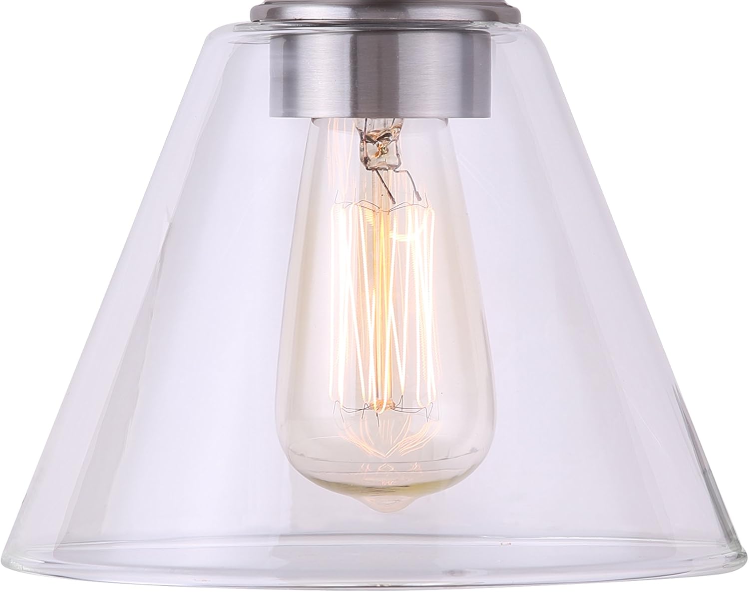 Brushed Nickel 4 Vanity Light with Clear Glass W82253