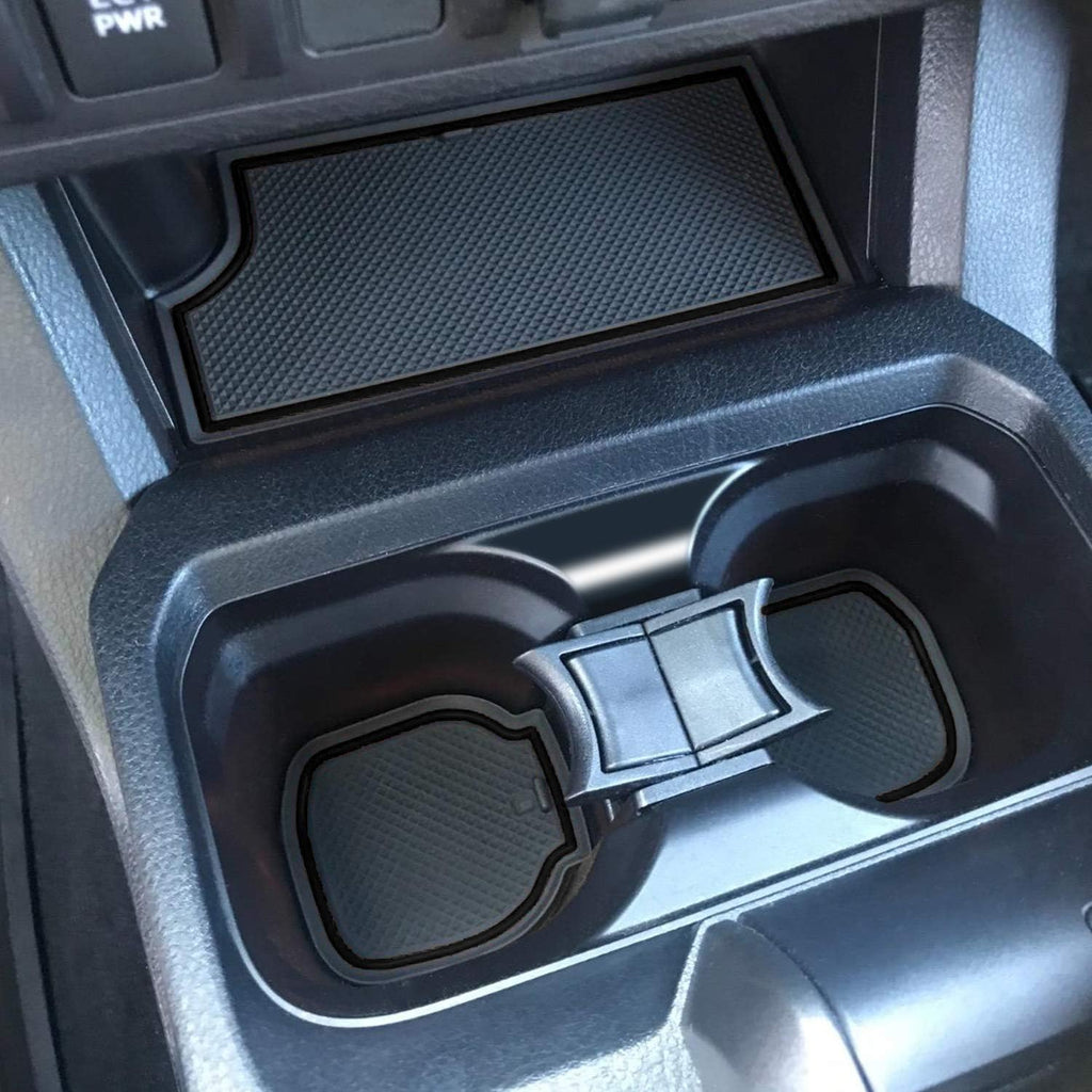 Red Trim Non-Slip Cup Holder Console Door Pocket Inserts Mats U412