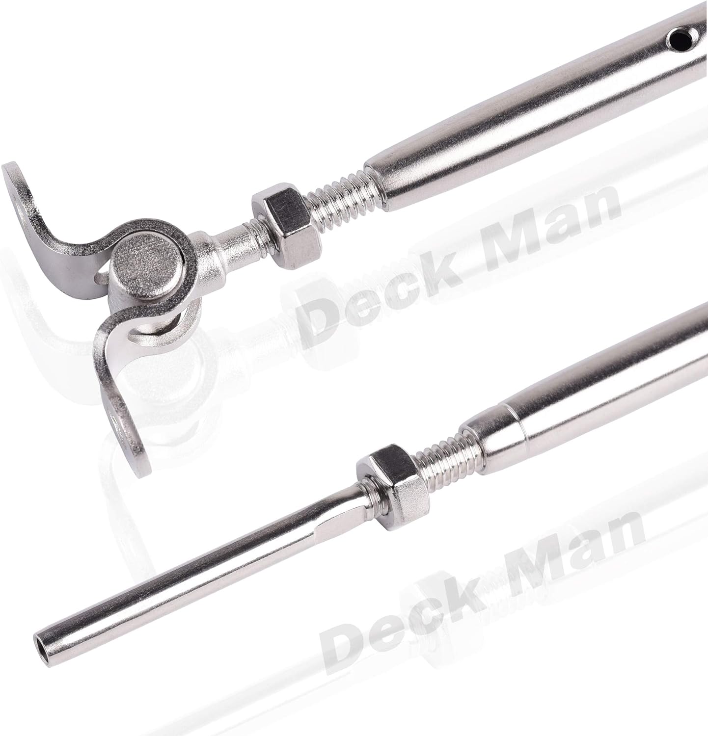 T316-Stainless Steel Adjustable Angle 1/8 Cable Railing Kit/Hardware for Wood Post (30 Pack) W71716