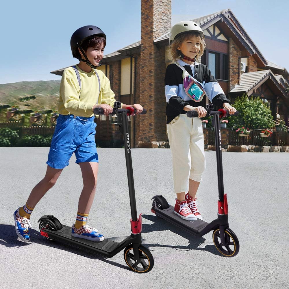 Electric Scooter with 150W Brushless Motor, 9 Miles, 11 Mph, Lightweight and Foldable Handle Bar V4364