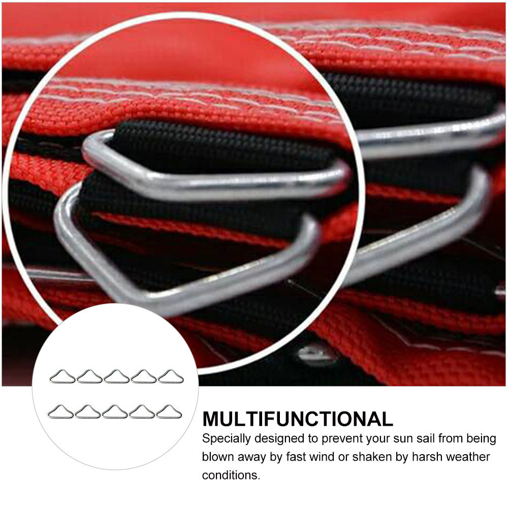 20pcs Trampoline Bungee Bed Mesh Cloth Buckle Triangle Ring Parts M506052