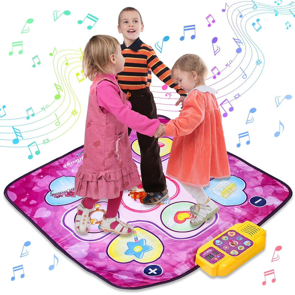 Dance Mat Toys with LED Lights, 9 Built-in Music, 7 Game Modes D846479