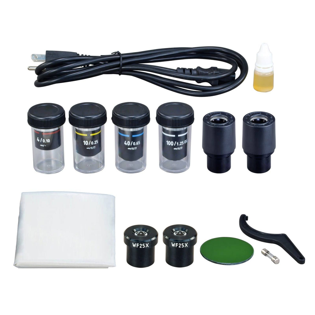40X-2500X Trinocular LED Compound Biological Microscope X1696