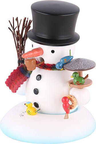 Snowman Bird Feeder German Smoker B401195