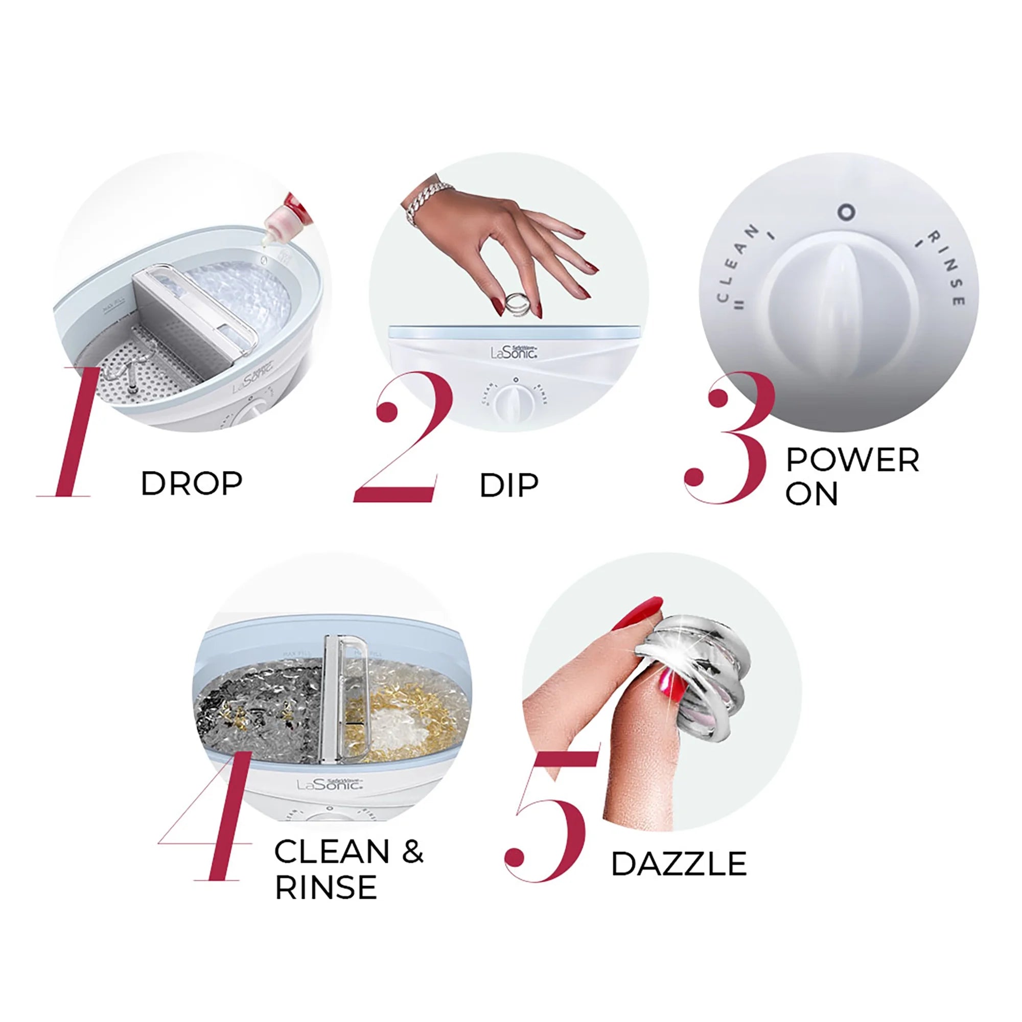 La Sonic Safewave Jewelry Cleaner Machine R7722