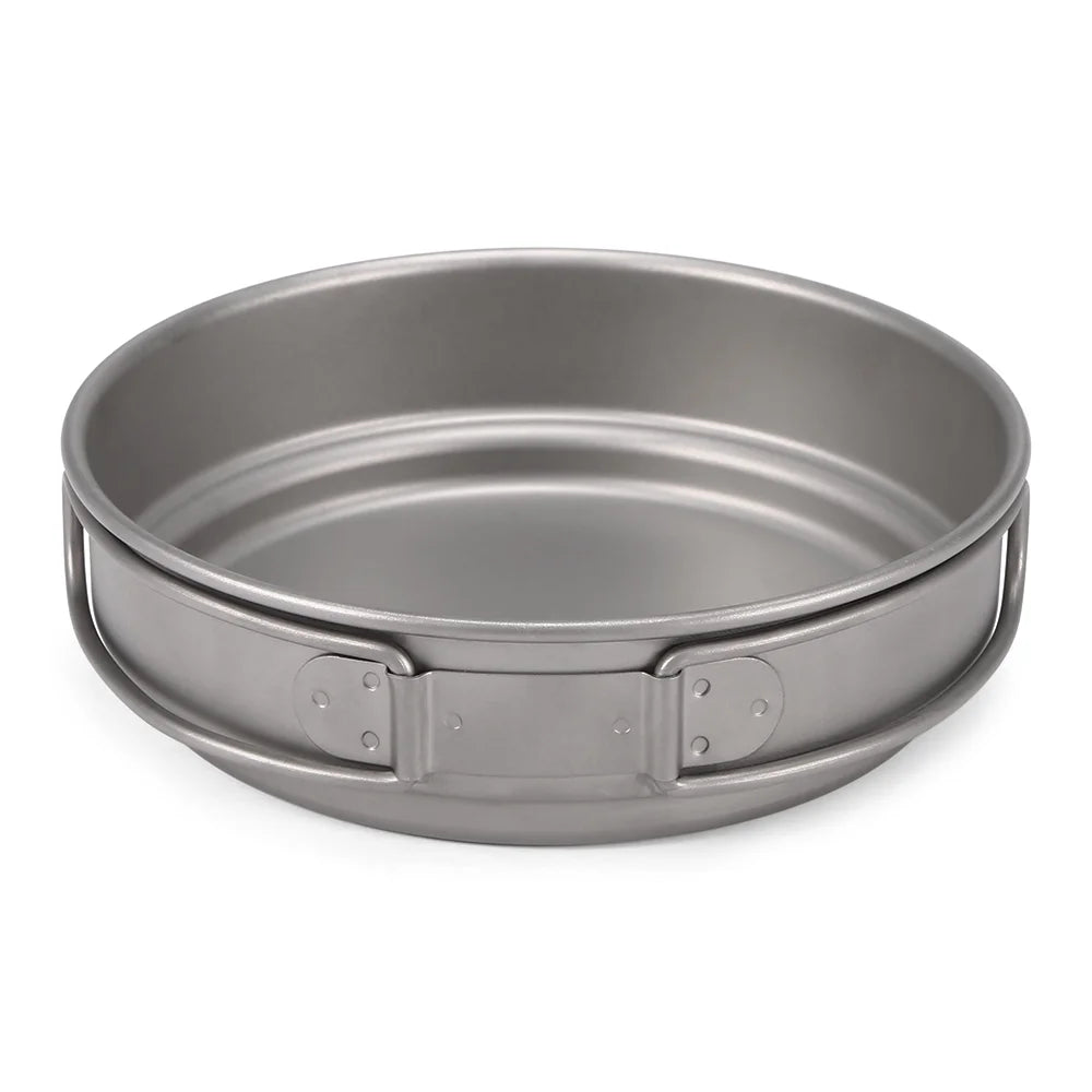 Titanium Cookware Set 1000ml 750ml Pot Pan Spoon M6493