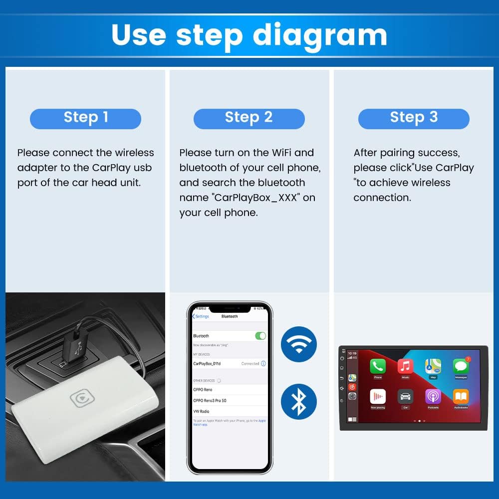 Wireless CarPlay Adapter Dongle N460