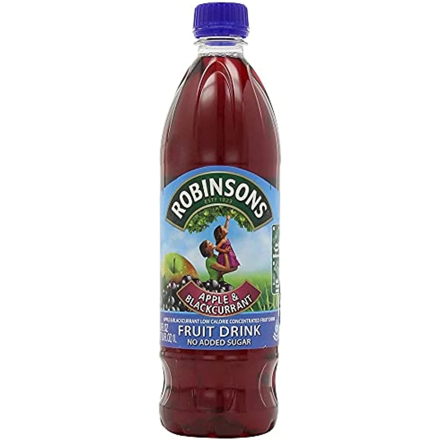 Apple & Blackcurrant Fruit Squash 1 Liter Plastic Bottles (Pack Of 2) T630738