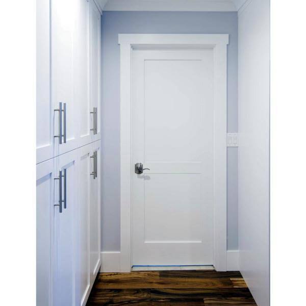 32 in. x 80 in. Primed Solid Hybrid Core MDF Wood Door T896