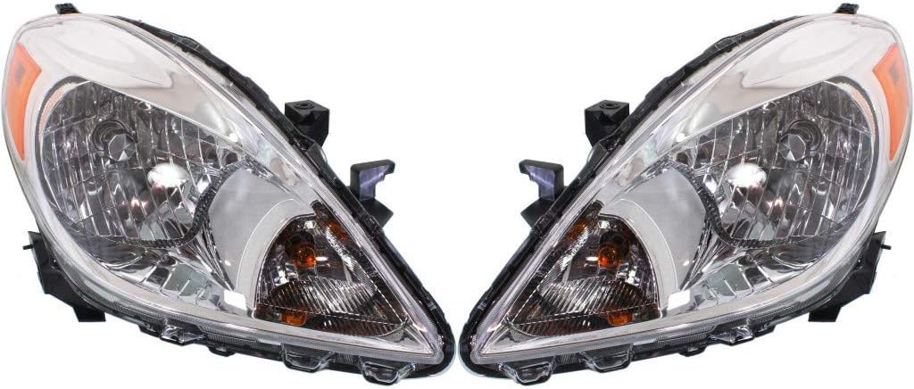 Headlight Assembly for Nissan Versa 2012-2014 Driver and Passenger Side H4345