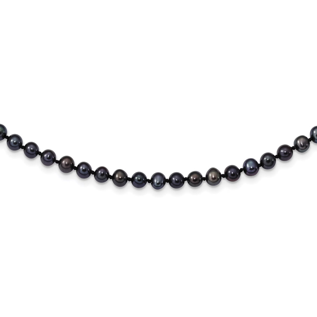 Black Freshwater Cultured Pearl Necklace N994
