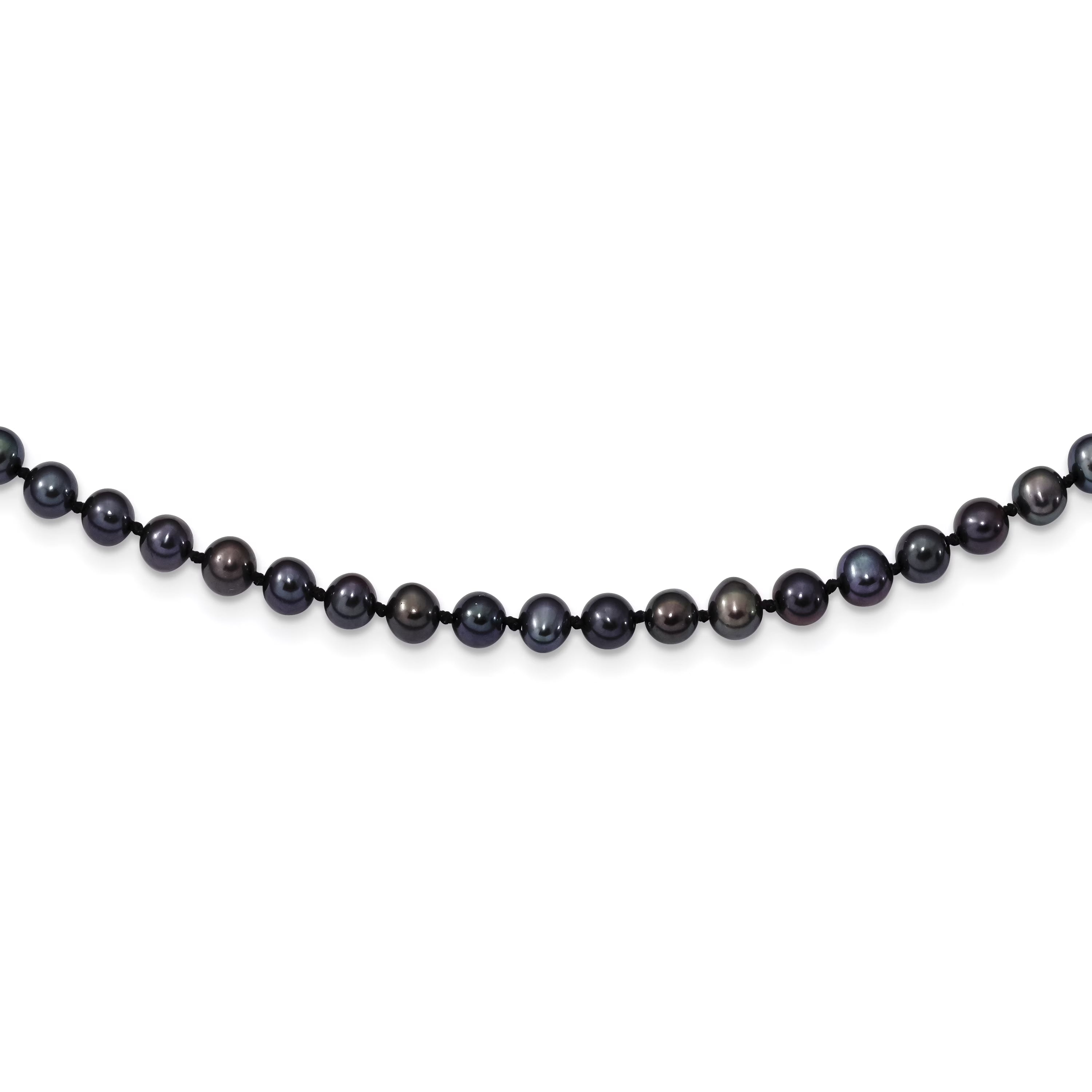 Black Freshwater Cultured Pearl Necklace N994