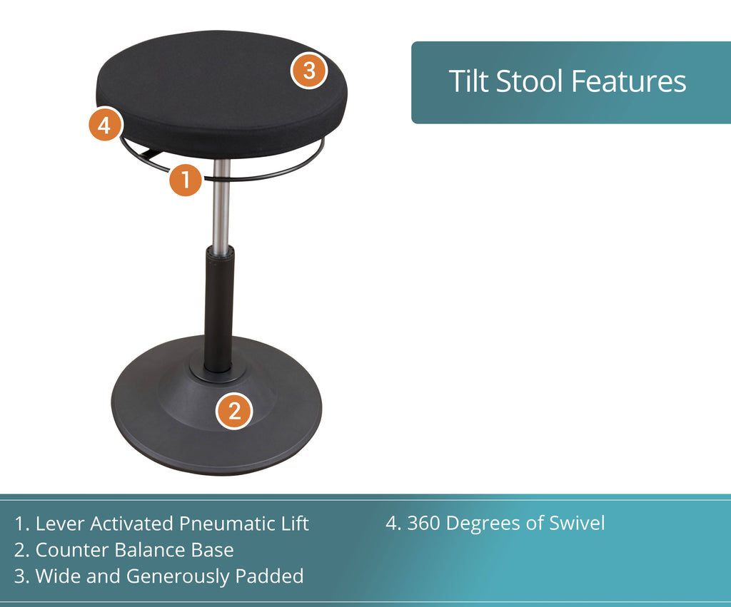 Ergonomic Adjustable Active Standing Desk Chair A58842