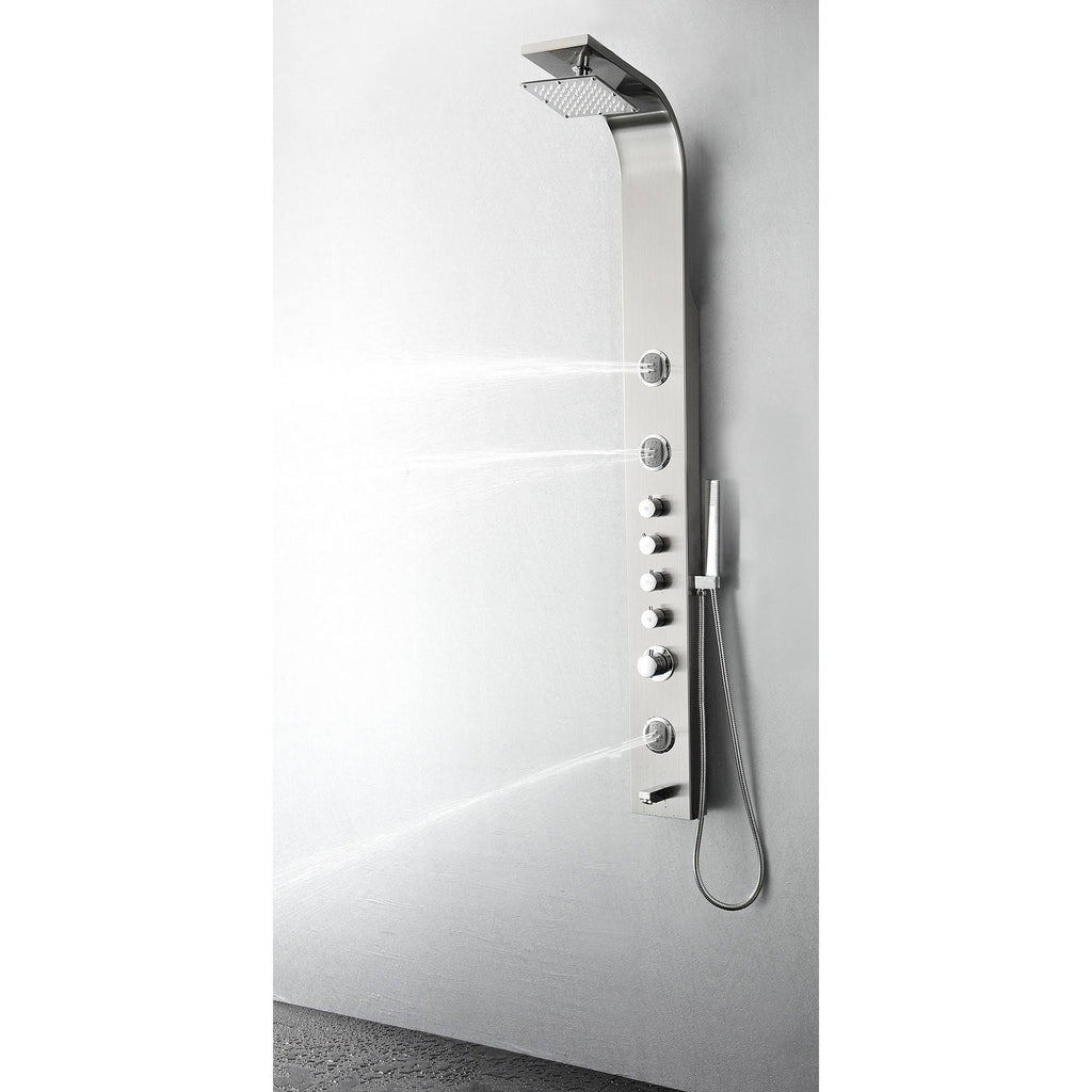 Stainless Steel Thermostatic Shower Massage Panel U612