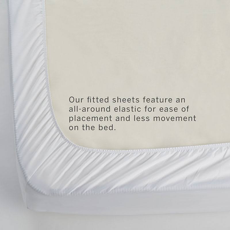 Full Supima Cotton Sateen Fitted Sheet in Silver Gray N413243