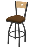Swivel Counter Stool with Pewter Finish C743613