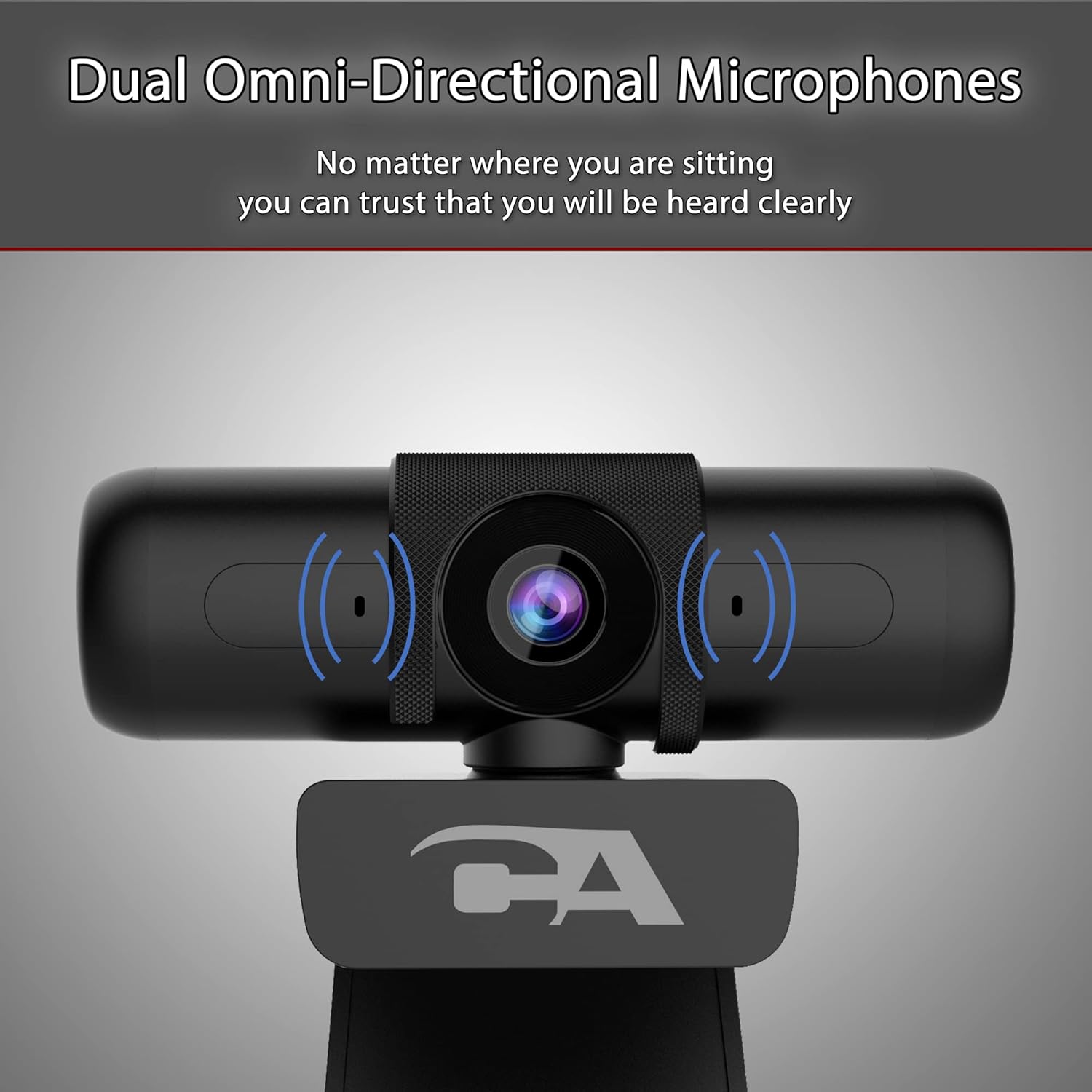 1080p 5MP USB Webcam with Dual Omnidirectional Microphones Y96485