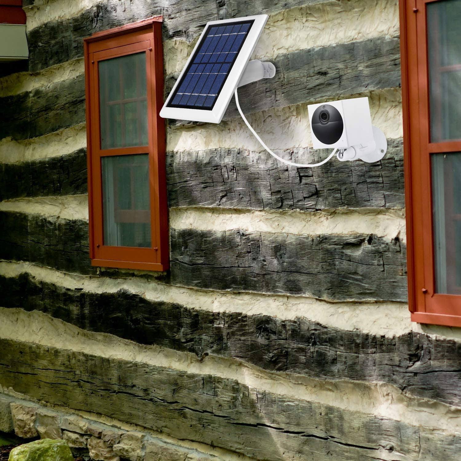 3 Pack White Solar Panel for Wyze Cam Outdoor B1706