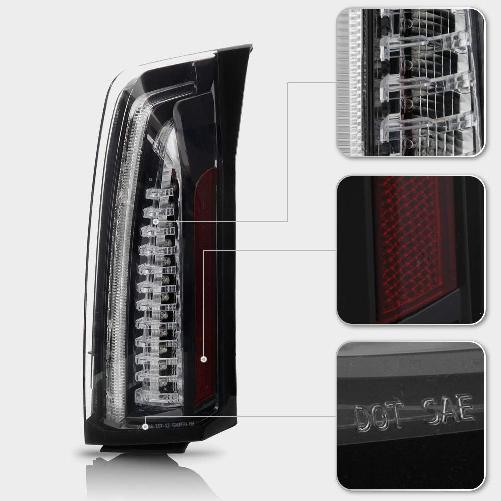 Black Housing LED Tail Lights Assembly O77723