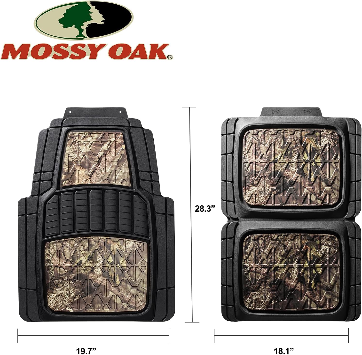 4 Pcs Camo Floor Mats C205063