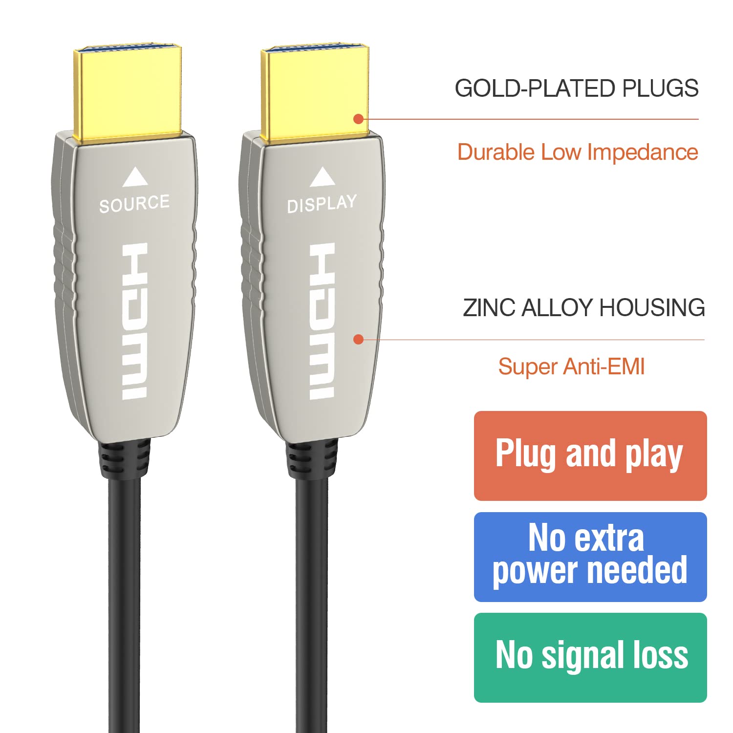 HDMI 2.0b Optic Cable 50 feet E406