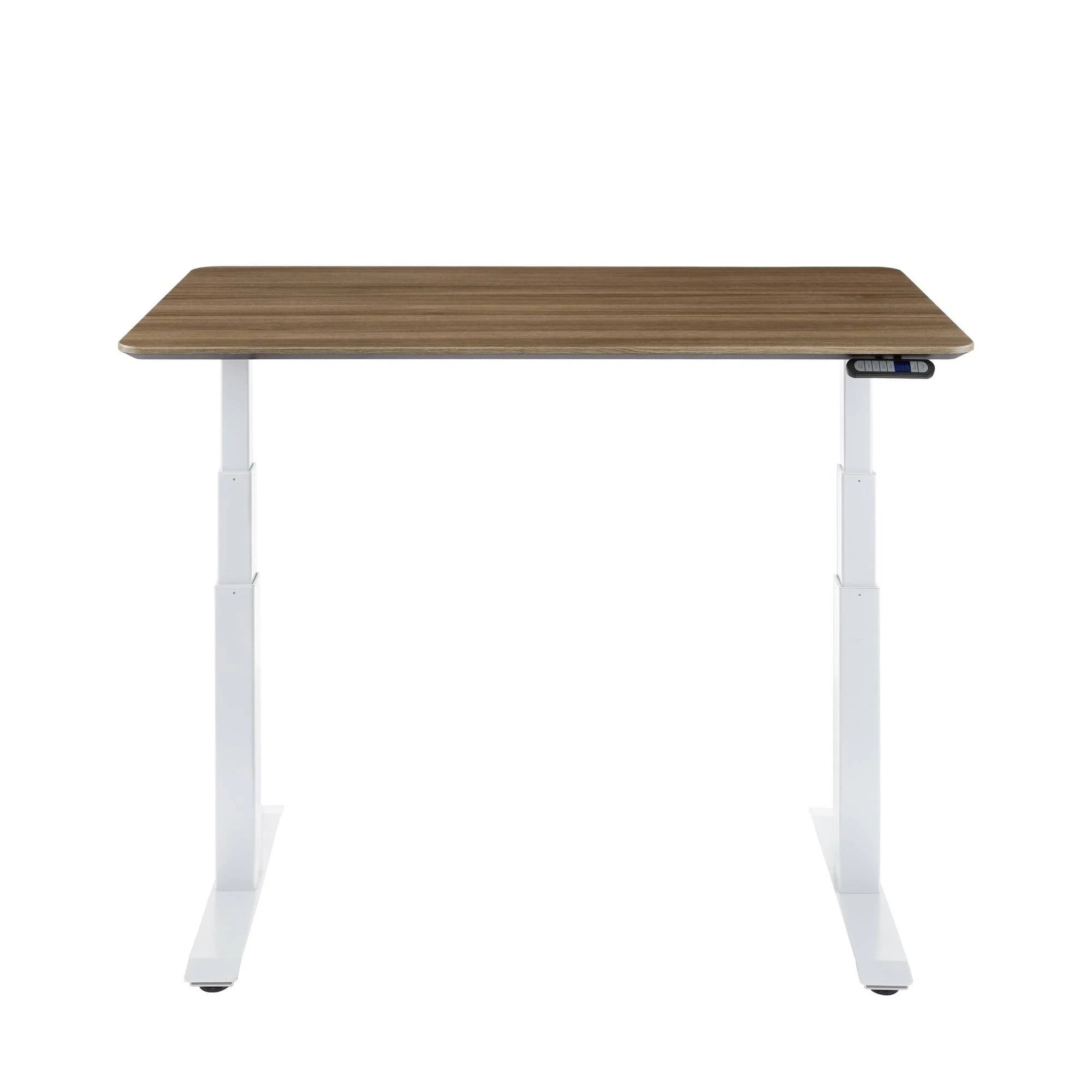 Electric Height Adjustable Standing Desk, Ashwood/White P802