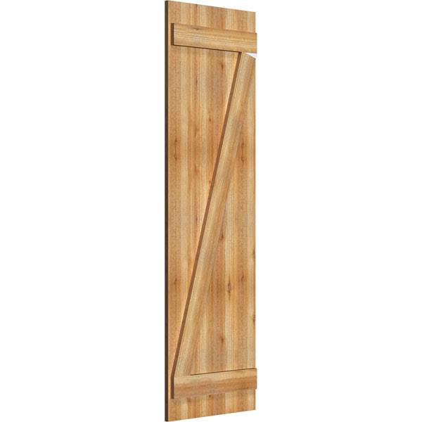 Rough Sawn Western Red Cedar Board-n-Batten Shutters F74138