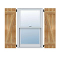 Rough Sawn Western Red Cedar Board-n-Batten Shutters F74138