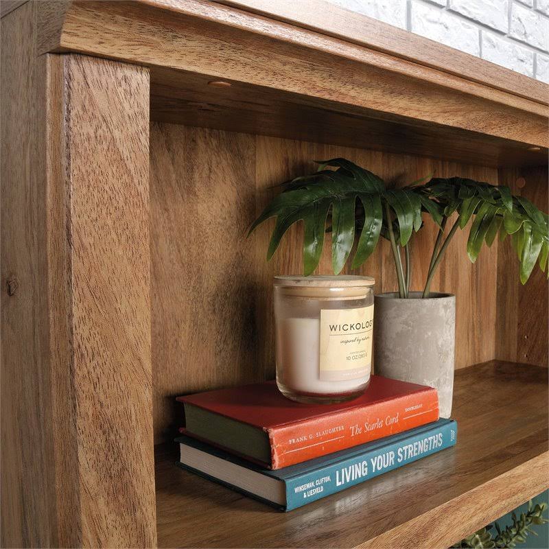 Sindoori Mango Beige 3-Shelf 2-Door Tall Wood Bookcase A6005